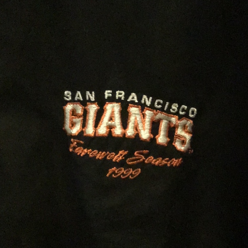 Starter vintage 1999 SF Giants MLB candlestick park closing jacket 1/4 zip